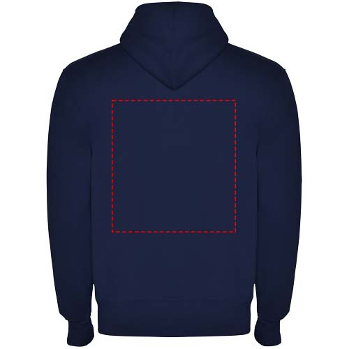 Sweat-shirt unisexe zippé à capuche Montblanc: Impact – haut du dos · Sérigraphie