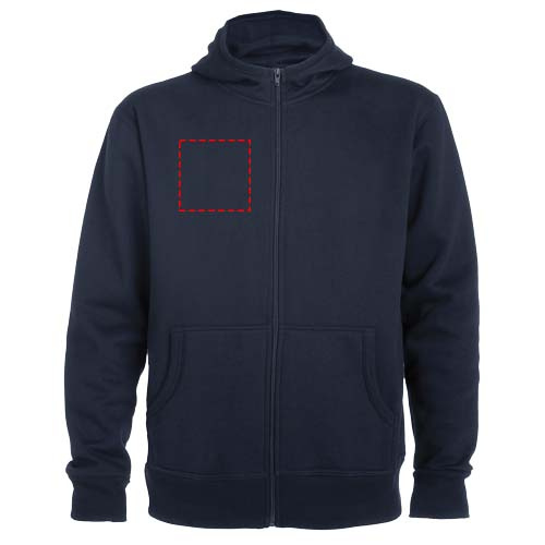Sweat-shirt unisexe zippé à capuche Montblanc: Poitrine droite · Transfert DTF