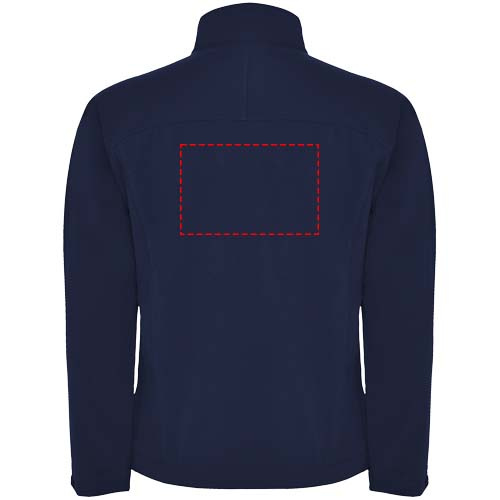 Veste softshell unisexe Rudolph: Impact – haut du dos · Sérigraphie