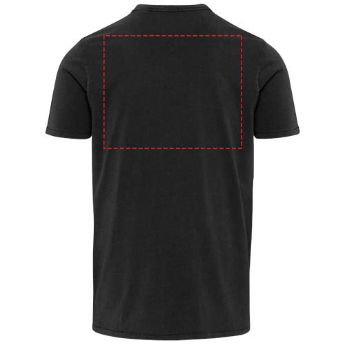 Tee-shirt homme Nanaimo à manches courtes, finition lavée, 160 g/m2: Impact – haut du dos · Transfert DTF