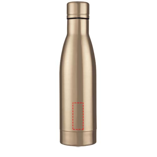 Vasa – bouteille isotherme en acier inoxydable 500 ml: Face arrière · Tampographie