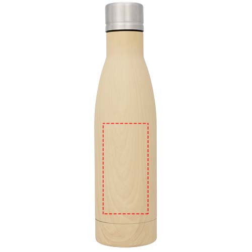 Vasa 500 ml puiduse viimistlusega termospudel: Esikülg · Laser engraving