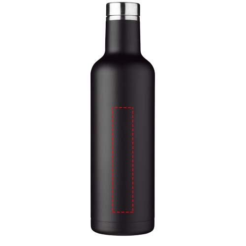 Pinto – bouteille d’eau 750 ml à isolation sous vide avec cuivre: Face avant · Gravure laser