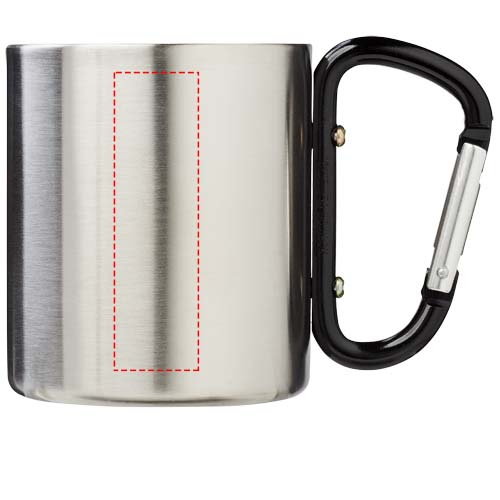 Alps – mug isotherme 200 ml avec anse mousqueton: Face avant · Gravure laser