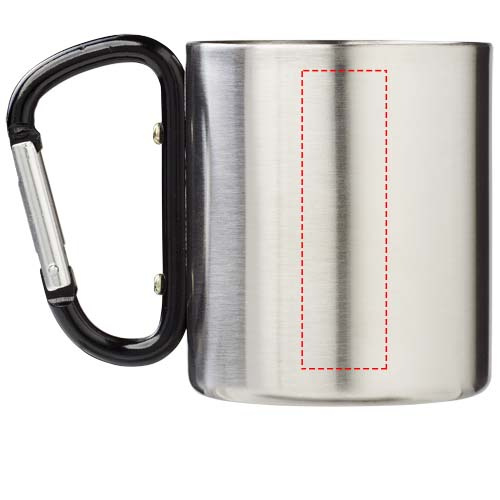 Alps – mug isotherme 200 ml avec anse mousqueton: Face arrière · Gravure laser