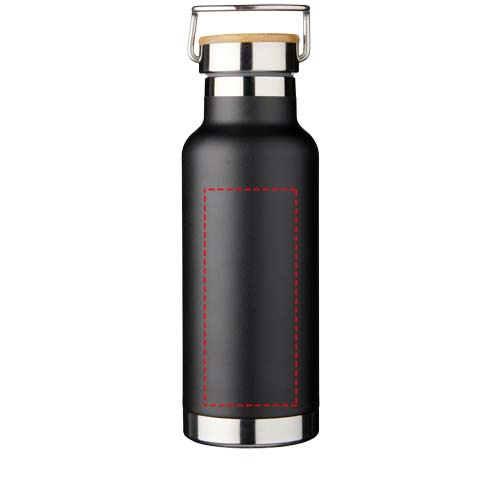 Thor – bouteille d’eau 480 ml à isolation sous vide avec cuivre: Face avant · Gravure laser