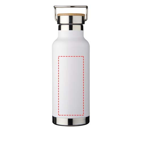 Thor – bouteille d’eau 480 ml à isolation sous vide avec cuivre: Face avant · Gravure laser