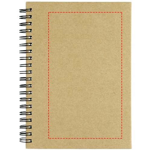 Mendel – carnet recyclé: Face avant · Marquage en relief ou en creux