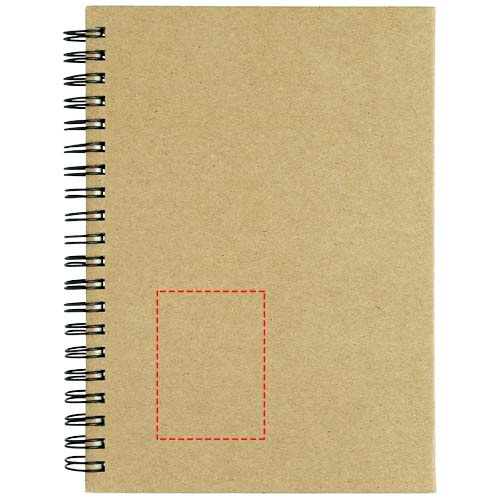 Mendel – carnet recyclé: Face avant · Doming en quadrichromie