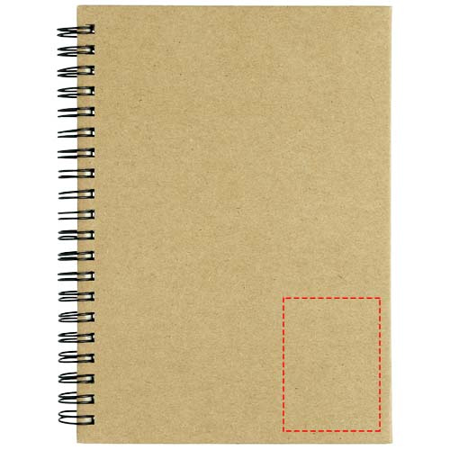 Mendel – carnet recyclé: En bas à gauche · Marquage à chaud
