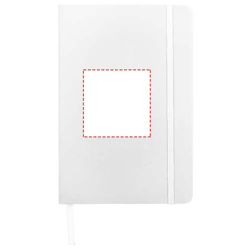 Carnet A5 à pages vierges Spectrum: Face avant · Sérigraphie