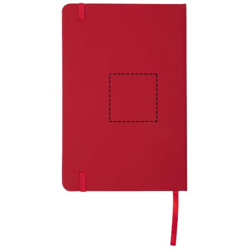 Carnet A5 à pages vierges Spectrum: Face arrière · Sérigraphie