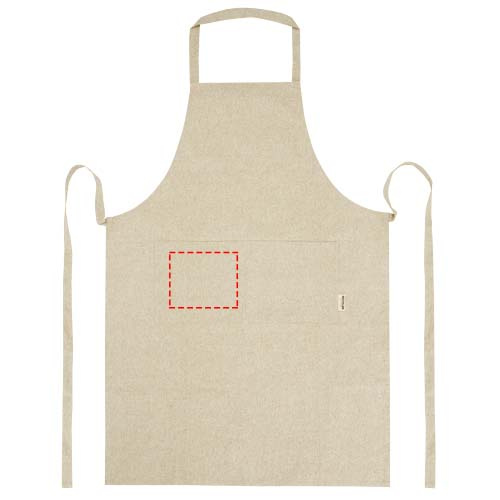 Tablier en coton recyclé 200 g/m² Pheebs: Poche droite · Transfert