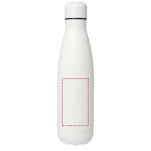 Bouteille en acier inoxydable 500 ml à isolation sous vide Cove: Face avant · Gravure laser