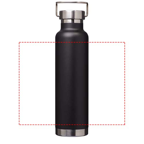 Bouteille de sport 650 ml à isolation sous vide avec couche de cuivre Thor: Marquage circulaire · Impression numérique à 360°