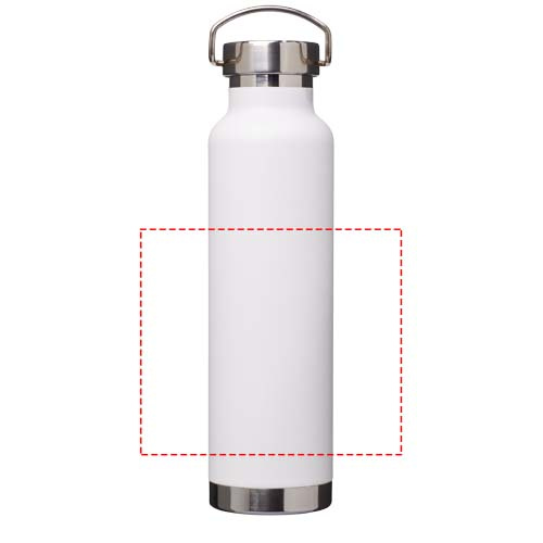 Bouteille de sport 650 ml à isolation sous vide avec couche de cuivre Thor: Marquage circulaire · Sérigraphie circulaire