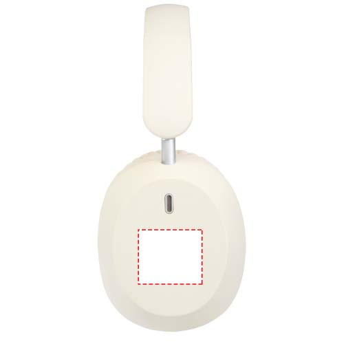 Casque circum-aural pliable Hoggar avec ANC et ENC, en plastique recyclé: Coque de l’oreillette gauche · Impression numérique