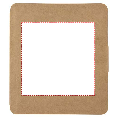 Ensemble carnet de dessin et crayons Chroma: Face avant · Sérigraphie