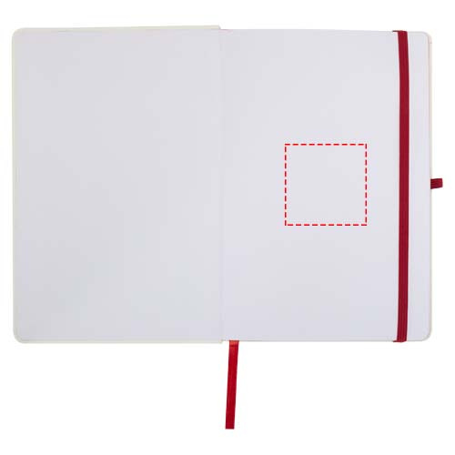 Spectrum, carnet A5 à couverture rigide et tranche colorée: Face avant · Doming en quadrichromie