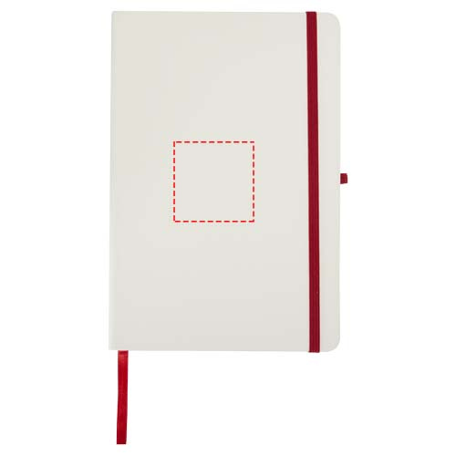 Spectrum, carnet A5 à couverture rigide et tranche colorée: Face arrière · Doming en quadrichromie
