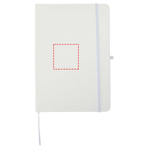 Spectrum, carnet A5 recyclé à couverture rigide: Face avant · Doming en quadrichromie