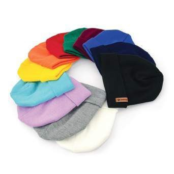 Winter beanie with engraved leather patch: Full product surface (size to confirm)