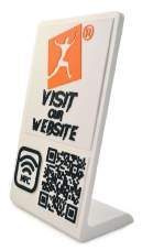 3D-printad informationsställning med NFC och QR: Full product surface