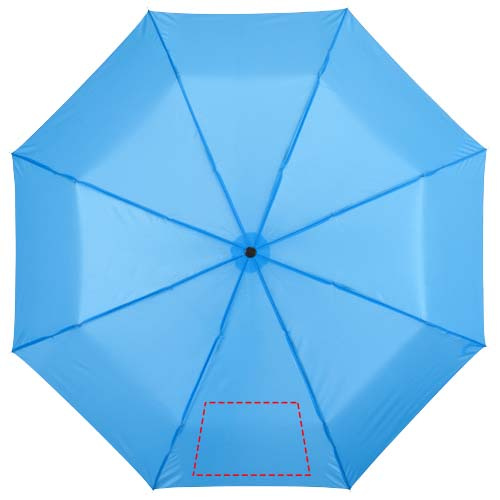 Parapluie pliant 21.5 pouces Ida: Panneau 1 · Sérigraphie