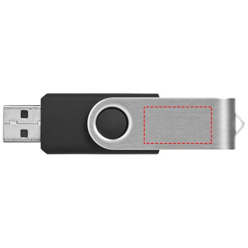 Clé USB 16 Go Rotate-basic: Face arrière · Tampographie