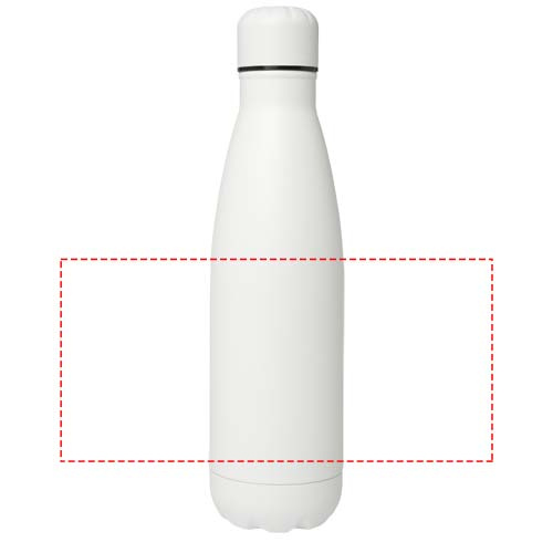 Bouteille en acier inoxydable 500 ml à isolation sous vide Cove: Tout autour · Gravure laser à 360°