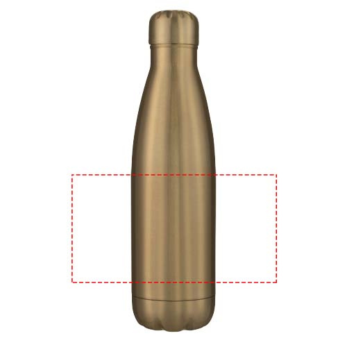 Bouteille en acier inoxydable 500 ml à isolation sous vide Cove: Tout autour · Sérigraphie circulaire