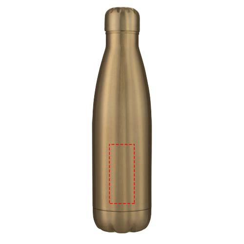 Bouteille en acier inoxydable 500 ml à isolation sous vide Cove: Face avant · Tampographie