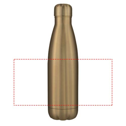Bouteille en acier inoxydable 500 ml à isolation sous vide Cove: Tout autour · Gravure laser à 360°