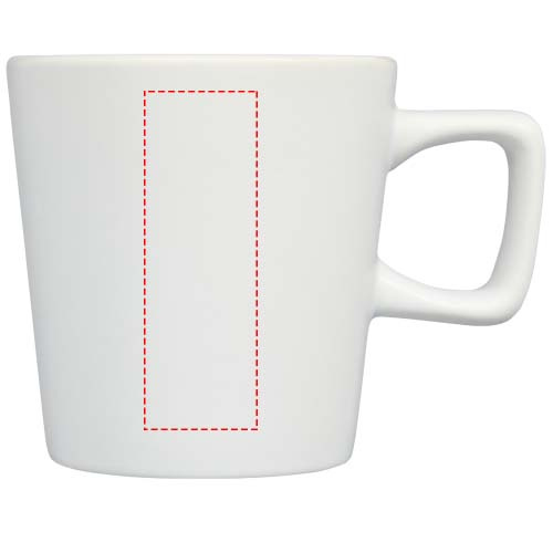Ross — ceramiczny kubek 280 ml: Przód · Grawerowanie laserowe