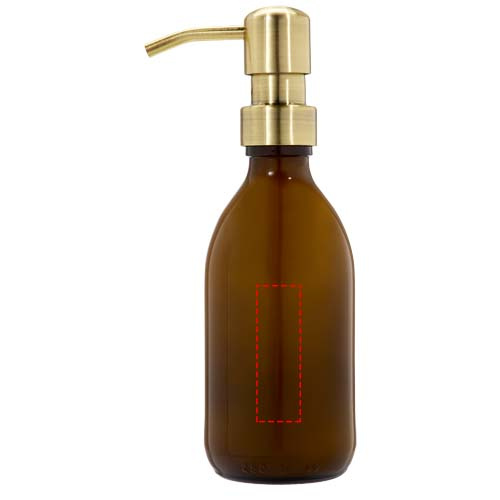Wellmark Soft Hands 250 ml hand lotion dispenser: Back · Laser engraving