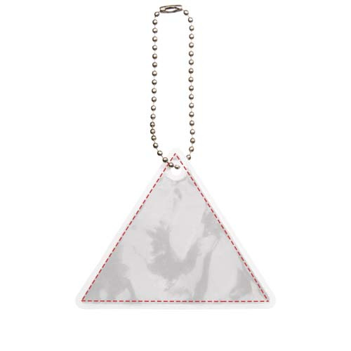 Réflecteur suspendu PVC RFX™ H-12 – triangle: Face arrière (sur la couche réfléchissante) · Sérigraphie