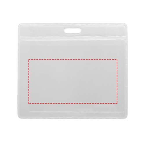 Serge – porte-badge transparent: Poche · Sérigraphie
