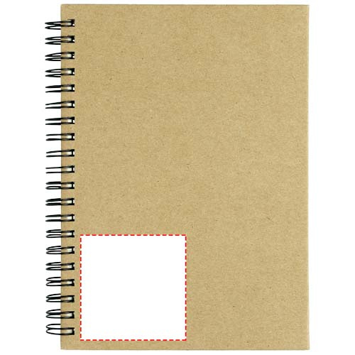 Mendel – carnet recyclé: En bas à gauche · Autocollant imprimé en numérique