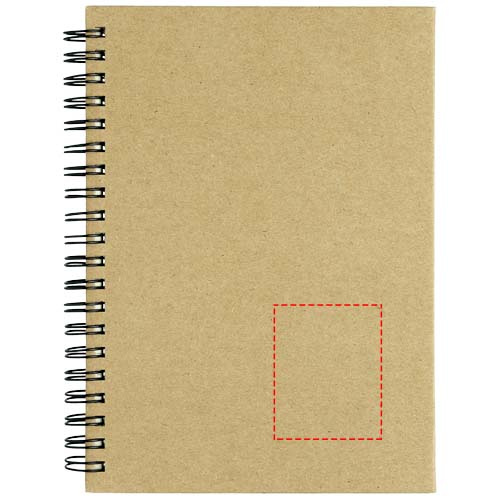 Mendel – carnet recyclé: En bas à droite · Marquage en relief ou en creux