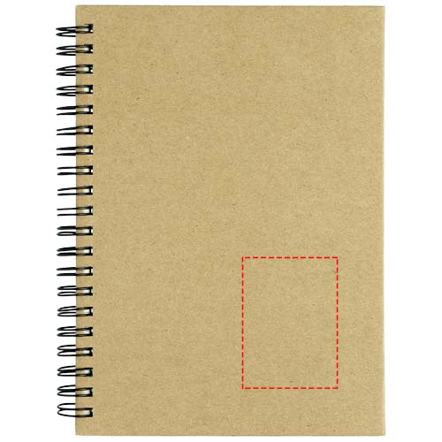 Mendel – carnet recyclé: En bas à droite · Marquage à chaud