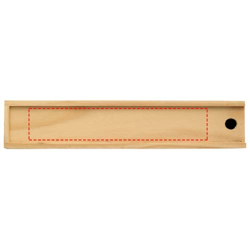 Pines – ensemble de 12 crayons en bois: Règle · Sérigraphie