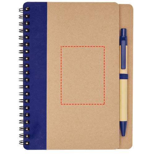 Carnet recyclé avec stylo Priestly: Face avant · Marquage en relief ou en creux