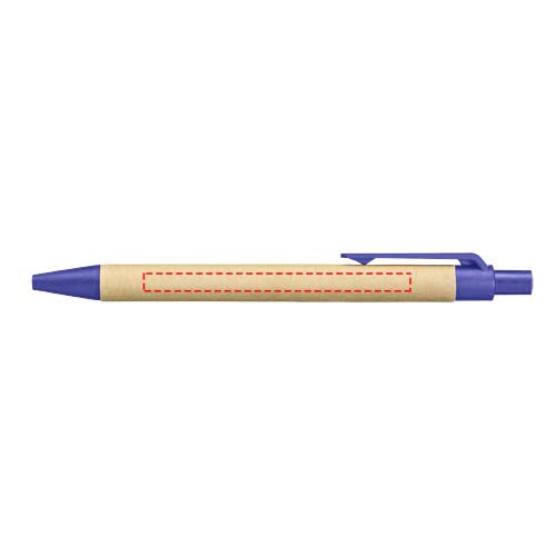 Carnet recyclé avec stylo Priestly: Corps du produit · Tampographie