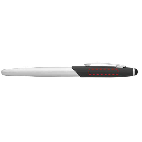 Ensemble stylo à bille tactile et roller Geneva: Capuchon du stylo roller · Tampographie