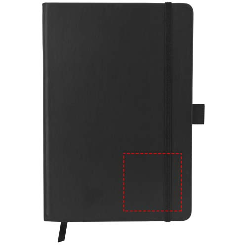 Carnet A5 à couverture rigide et tranches colorées Colour-edge: En bas à droite · Tampographie