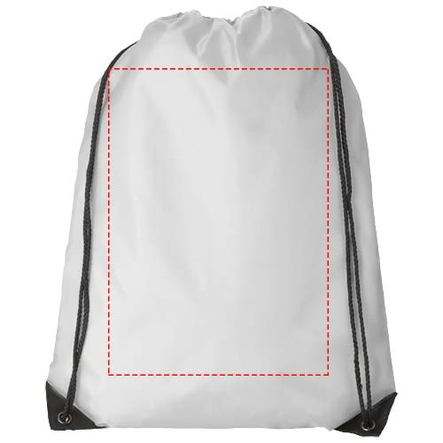 Sac à cordon premium 5 l Oriole: Face avant · Sérigraphie