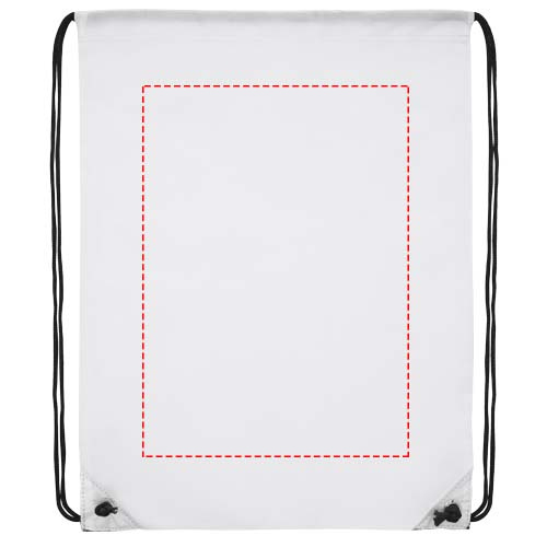 Sac à cordon premium 5 l Oriole: Face arrière · Transfert DTF
