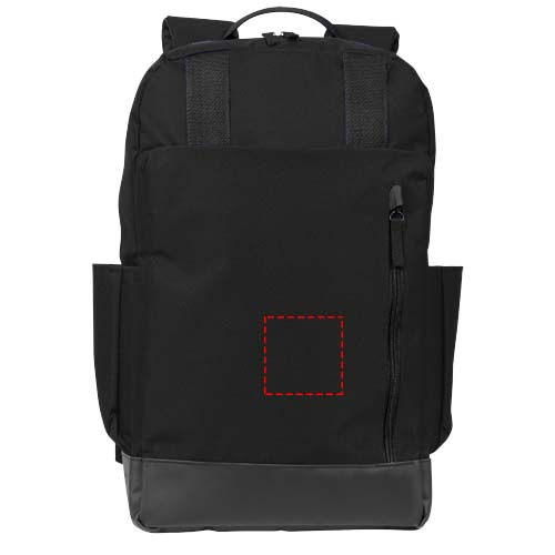 Sac à dos 14 l pour ordinateur 15,6 pouces Compu: Face avant · Broderie 3D