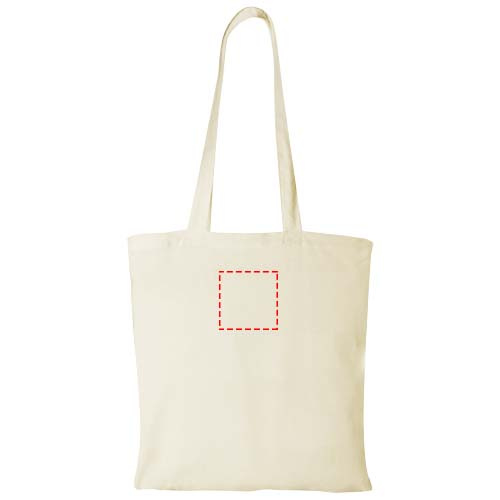 Sac cabas en coton 180 g/m² de 7 l Peru: Face avant · Broderie — variante « fixed »
