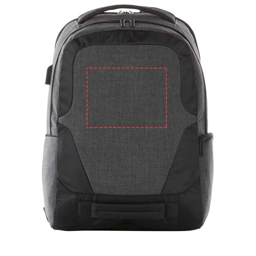 Sac à dos TSA 18 l pour ordinateur 17 pouces Overland: Face avant · Sérigraphie